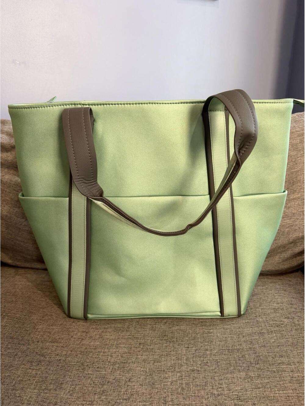 Vessel Signature Baseline Tennis Bag Neo Mint Green Dust Bag Vegan Leather - Picture 3 of 12